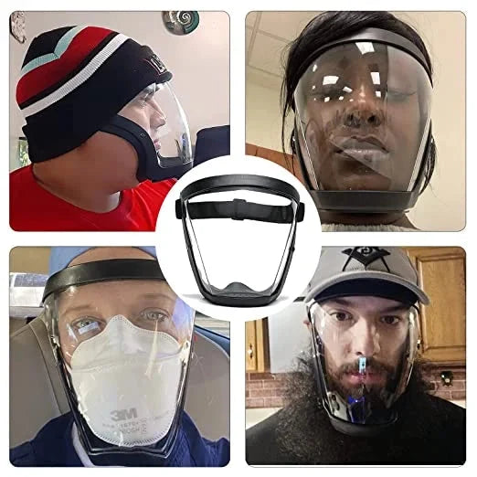 Full Face Shield Anti-Fog Polycarbonate Adjustable Headband
