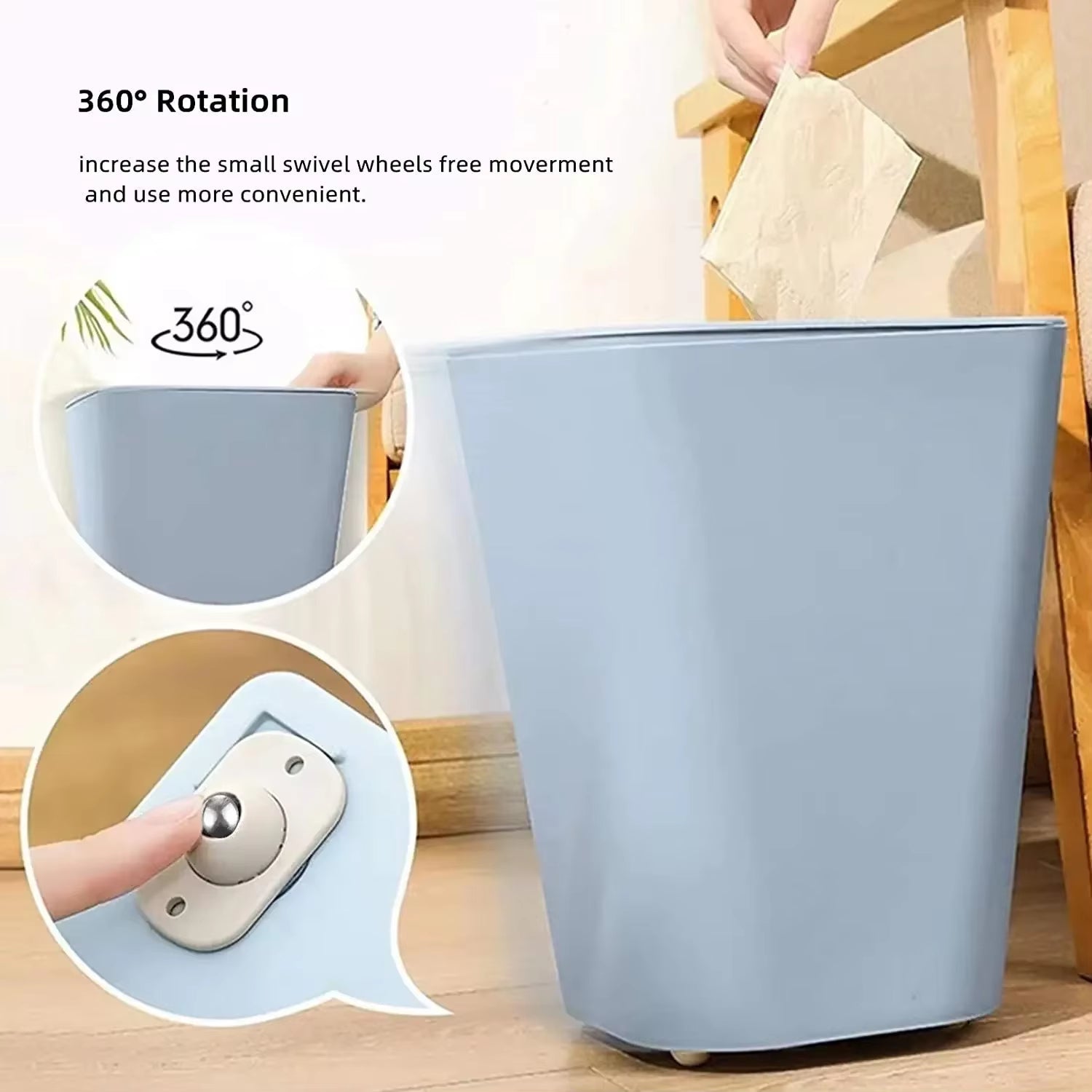 Furniture Gliders 360° Stainless Steel Self-Adhesive Set of 8