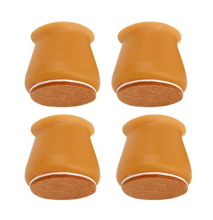 Furniture Leg Protectors Silicone Felt Pads Set of 16