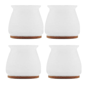 Furniture Leg Protectors Silicone Felt Pads Set of 16
