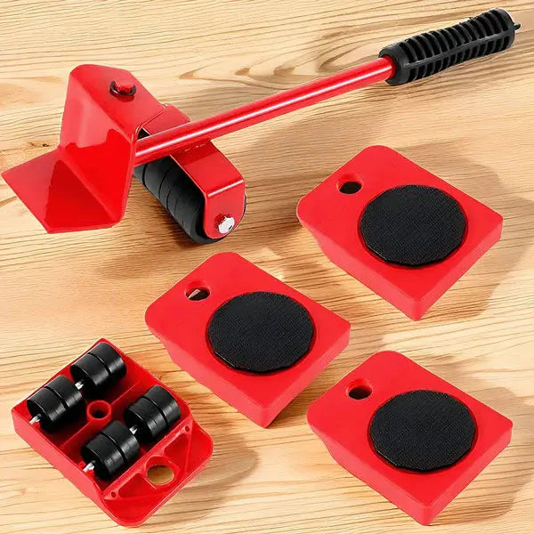 Furniture Lifter Set Ergonomic Lever Scratch-Free Gliders 661 lb