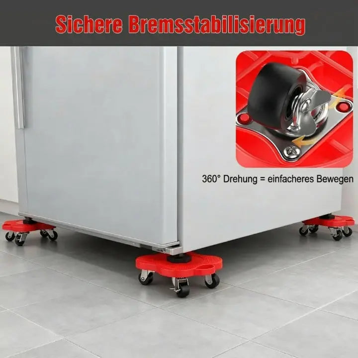 Furniture Mover Set Lever Lifter Locking Casters