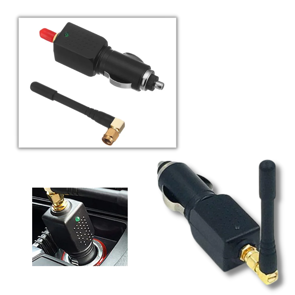 GPS Signal Blocker 12V Cigarette Lighter & External Antenna