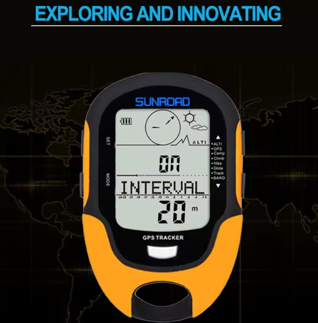 GPS Tracker Altimeter & Barometer USB Charging