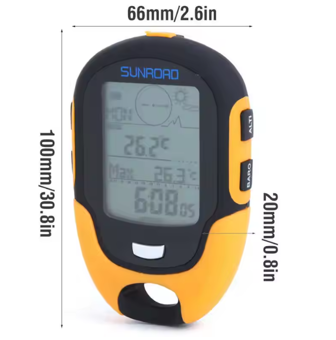 GPS Tracker Altimeter & Barometer USB Charging