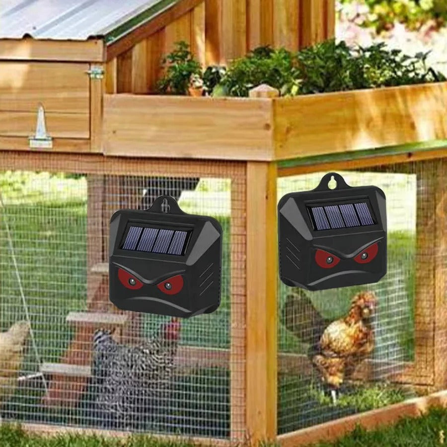 Garden Animal Repeller Solar Powered Ultrasonic Weatherproof