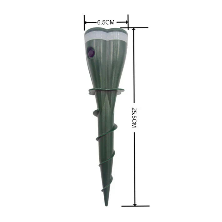 Garden Animal Repeller Solar-Powered Vibration Ground Spike