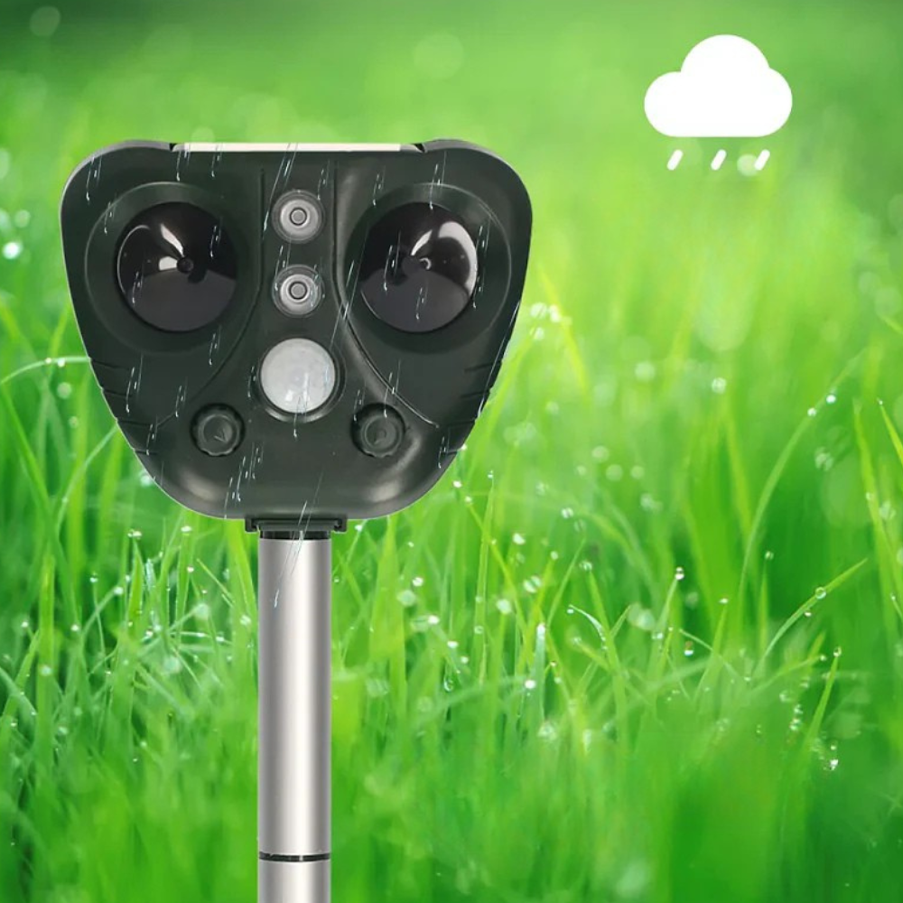 Garden Bird Repeller Solar Ultrasonic & LED Weatherproof