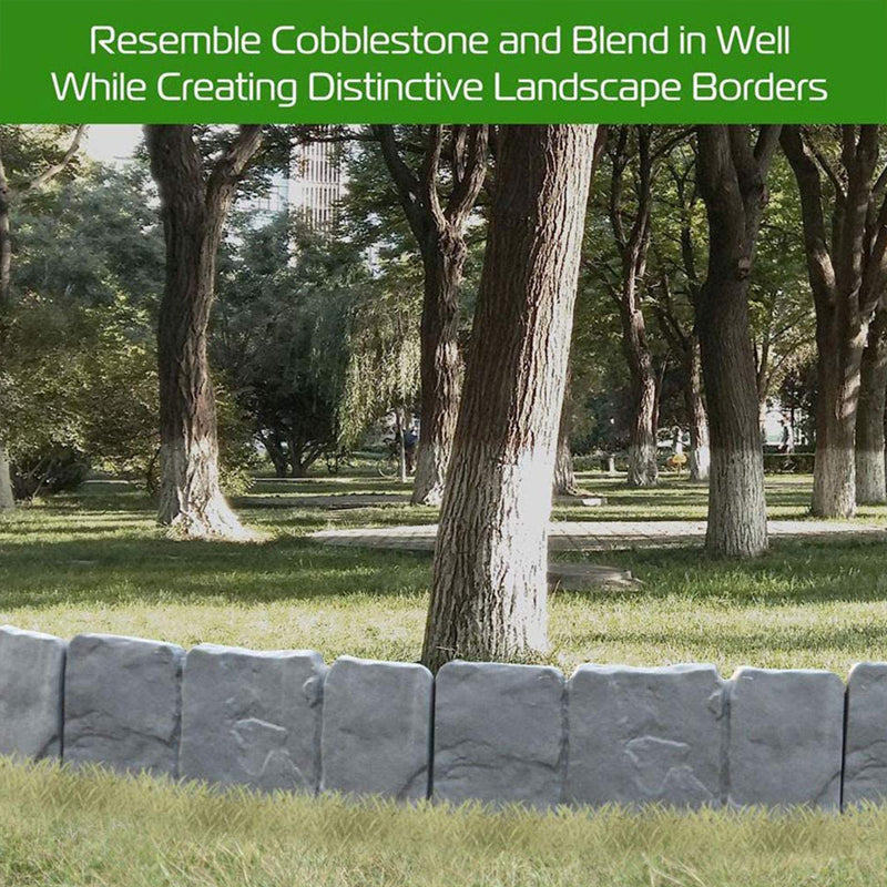 Garden Edging Realistic Stone Effect Lightweight & Expandable