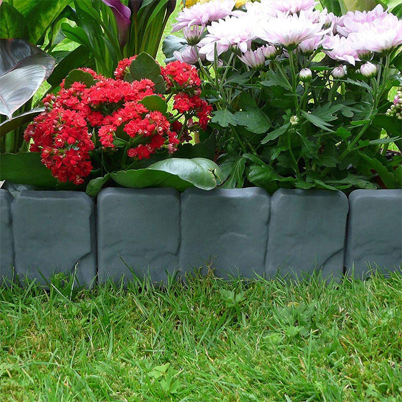 Garden Edging Realistic Stone Effect Lightweight & Expandable
