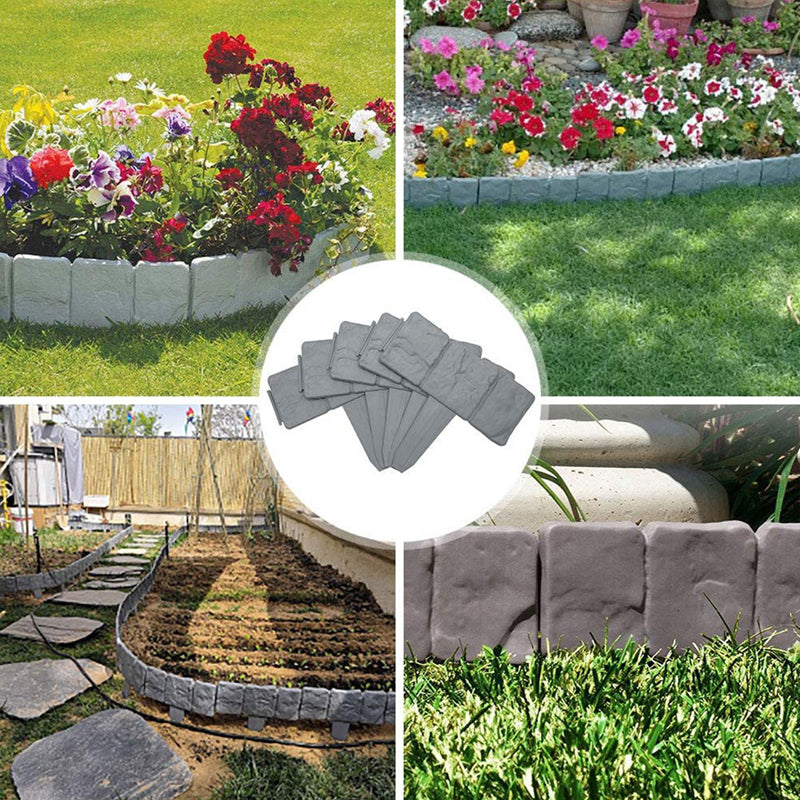 Garden Edging Realistic Stone Effect Lightweight & Expandable