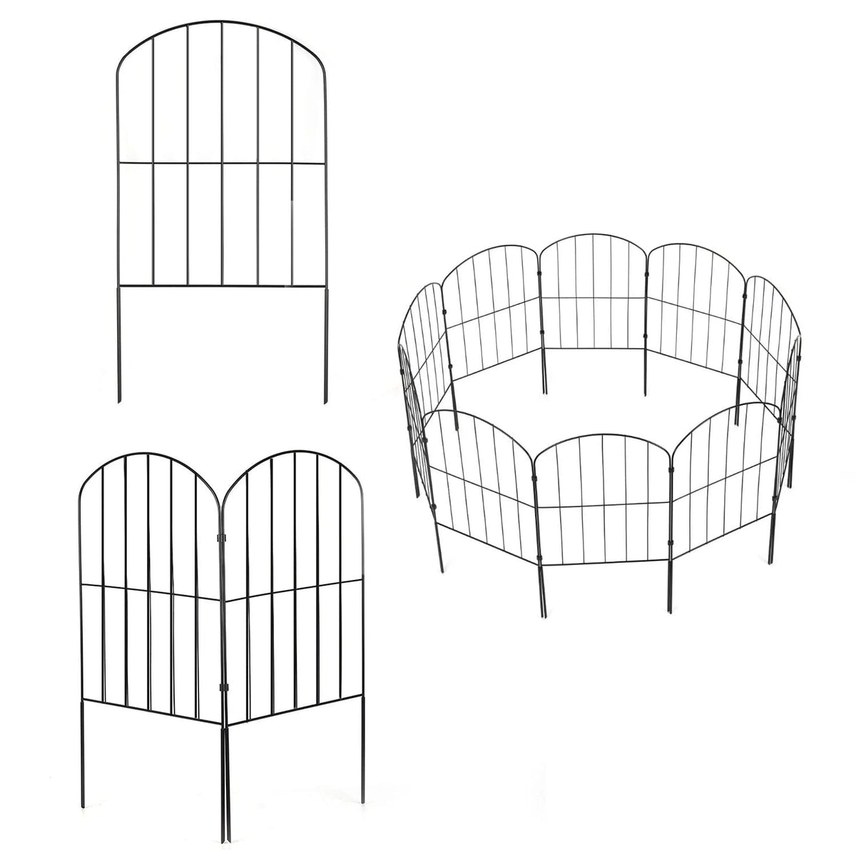 Garden Fence Flexible Panels Powder-Coated Stainless Steel