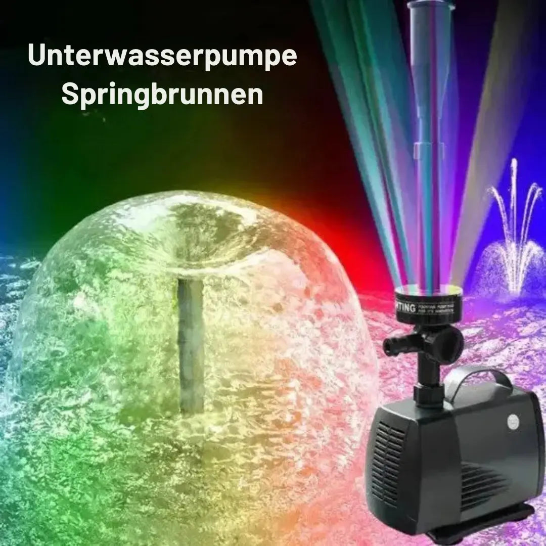 Garden Fountain Pump Adjustable Flow Integrated Filter Weatherproof