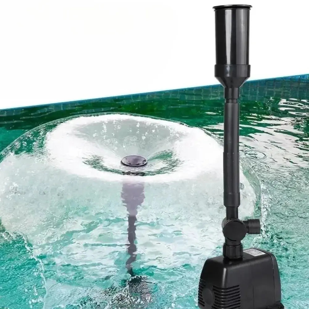 Garden Fountain Pump Adjustable Nozzle & Built-In Filter
