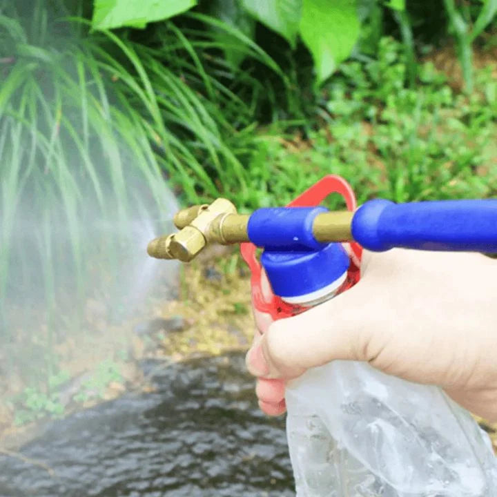 Garden Hand Sprayer Adjustable Nozzle Brass Head & Leak-Proof Valve