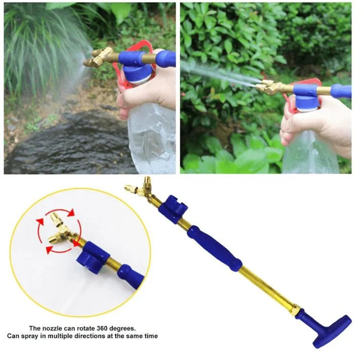 Garden Hand Sprayer Adjustable Nozzle Brass Head & Leak-Proof Valve