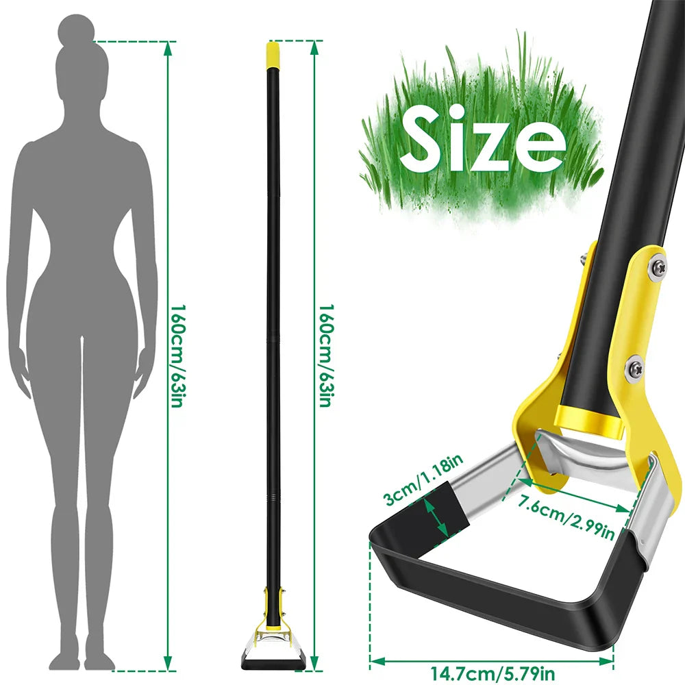 Garden Hoe Ergonomic Long Handle & Stainless Steel Blade