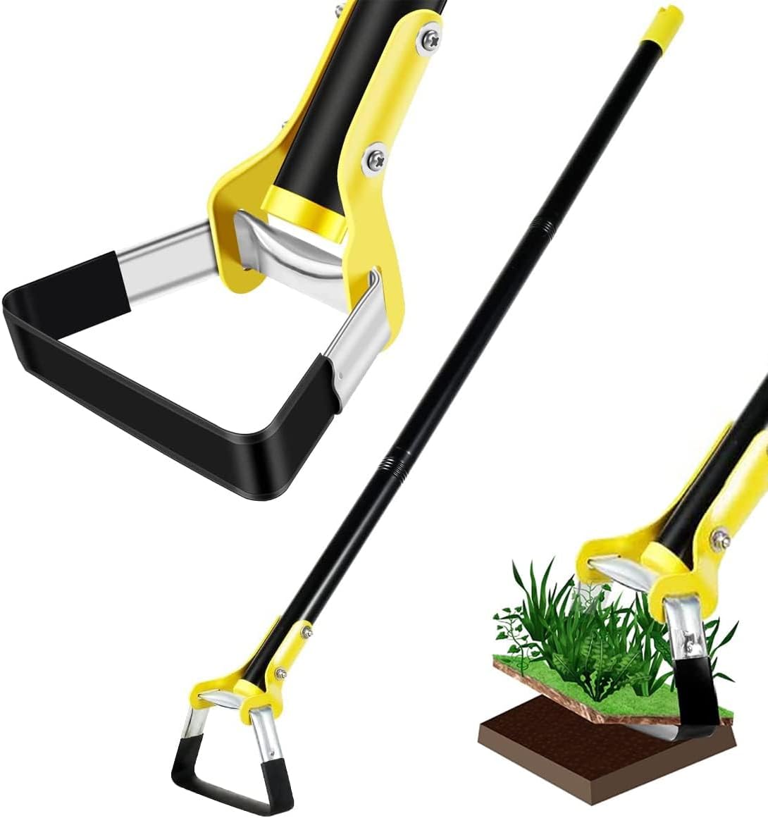 Garden Hoe Ergonomic Long Handle & Stainless Steel Blade