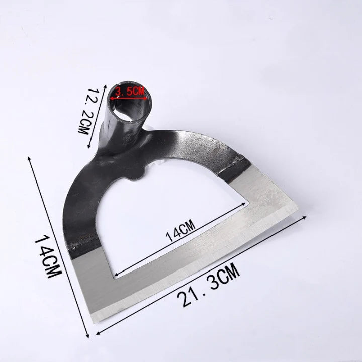 Garden Hoe Hand-Forged Manganese Steel Ergonomic Wood Handle