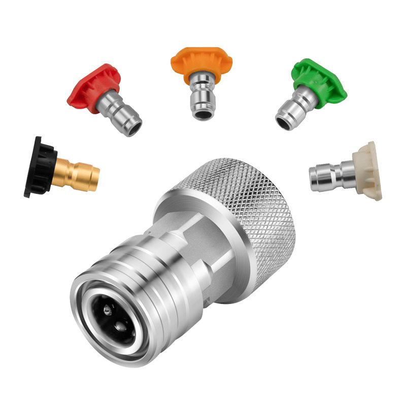 Garden Hose Adapter Stainless Steel Quick-Connect 3/4-Inch