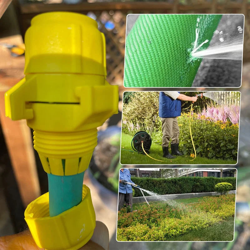 Garden Hose Connector Leak-Proof Click-Lock Universal Fit