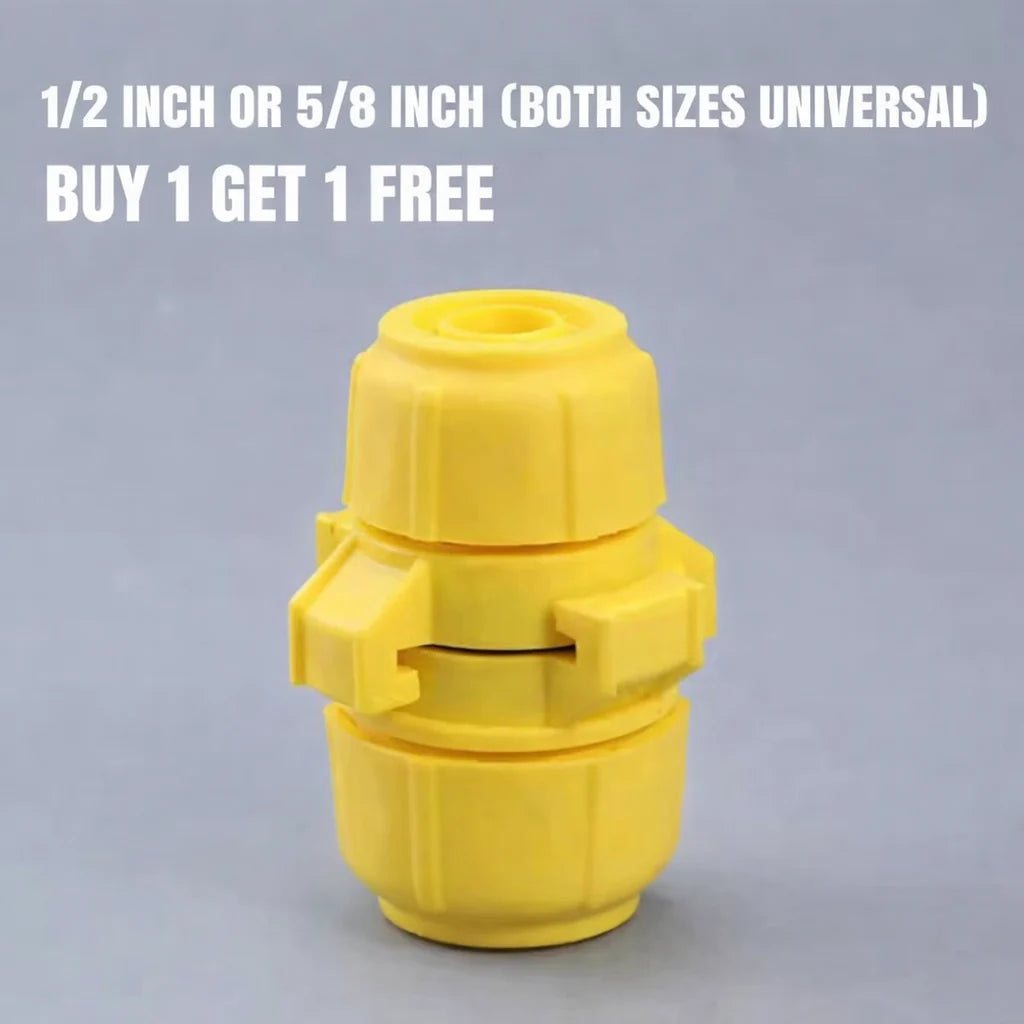 Garden Hose Connector Leak-Proof Click-Lock Universal Fit