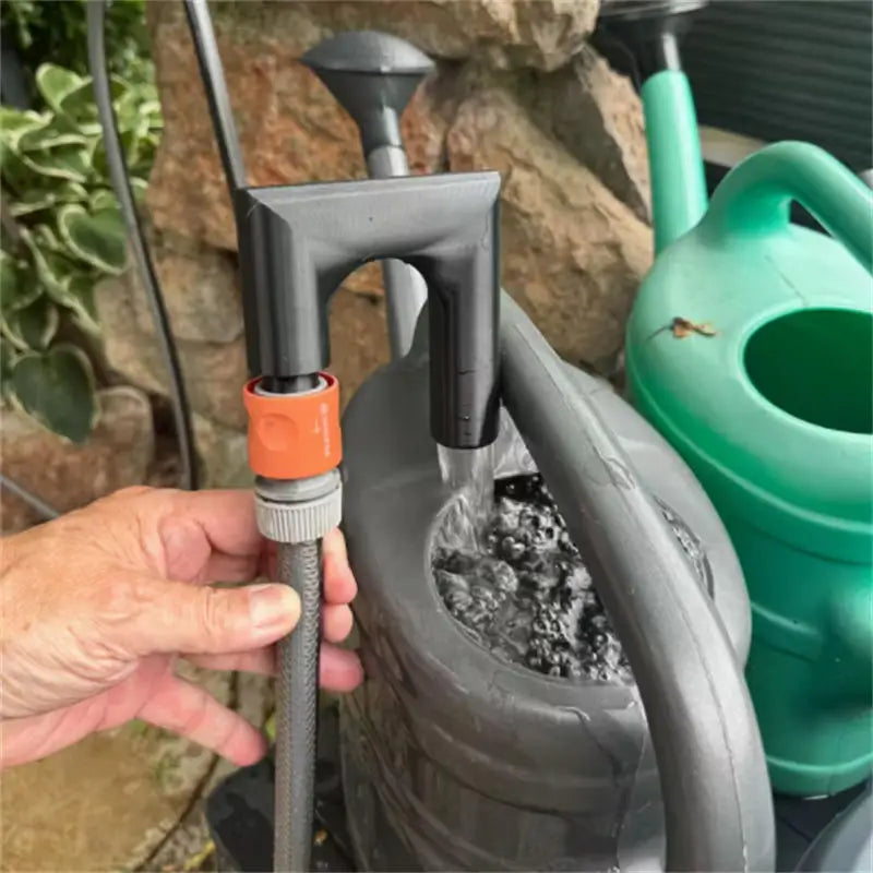 Garden Hose Holder Hands-Free Clamp Non-Slip Universal Fit