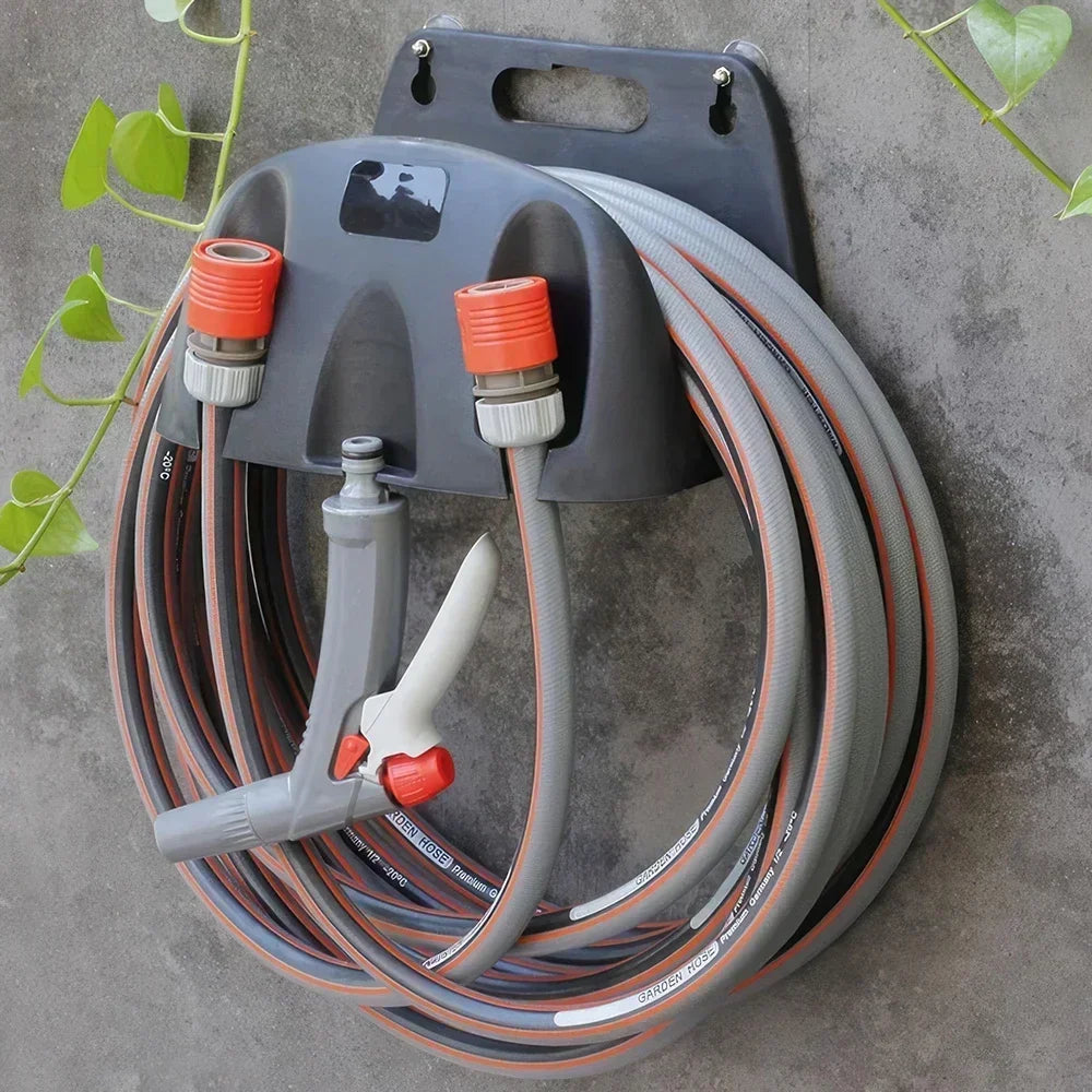 Garden Hose Holder Wall-Mounted & Weather-Resistant Multiple Hose Slots