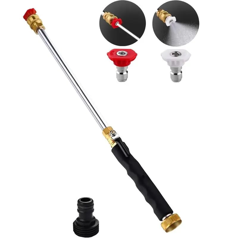 Garden Hose Nozzle High-Pressure Jet & Fan Leak-Proof