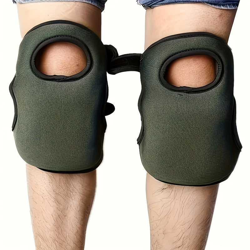 Garden Knee Pads Shock-Absorbing Non-Slip Adjustable Straps