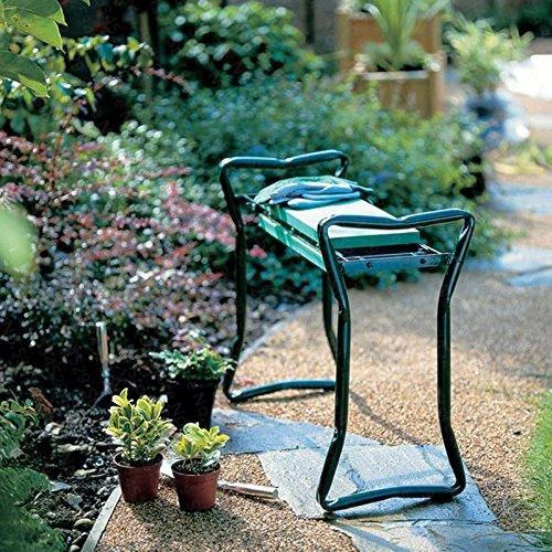 Garden Kneeler & Seat Foldable Waterproof Cushion Tool Pouch