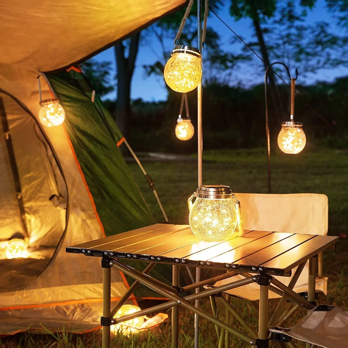 Garden Lantern Solar LED Dusk Sensor IP65 Waterproof