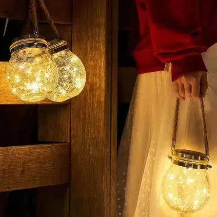 Garden Lantern Solar LED Dusk Sensor IP65 Waterproof