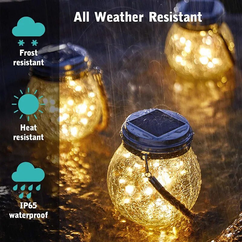 Garden Lantern Solar LED Dusk Sensor IP65 Waterproof