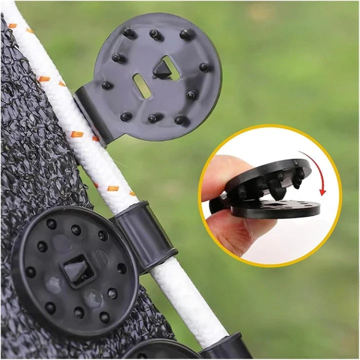 Garden Net Clips Tool-Free & UV-Resistant Pack of 50
