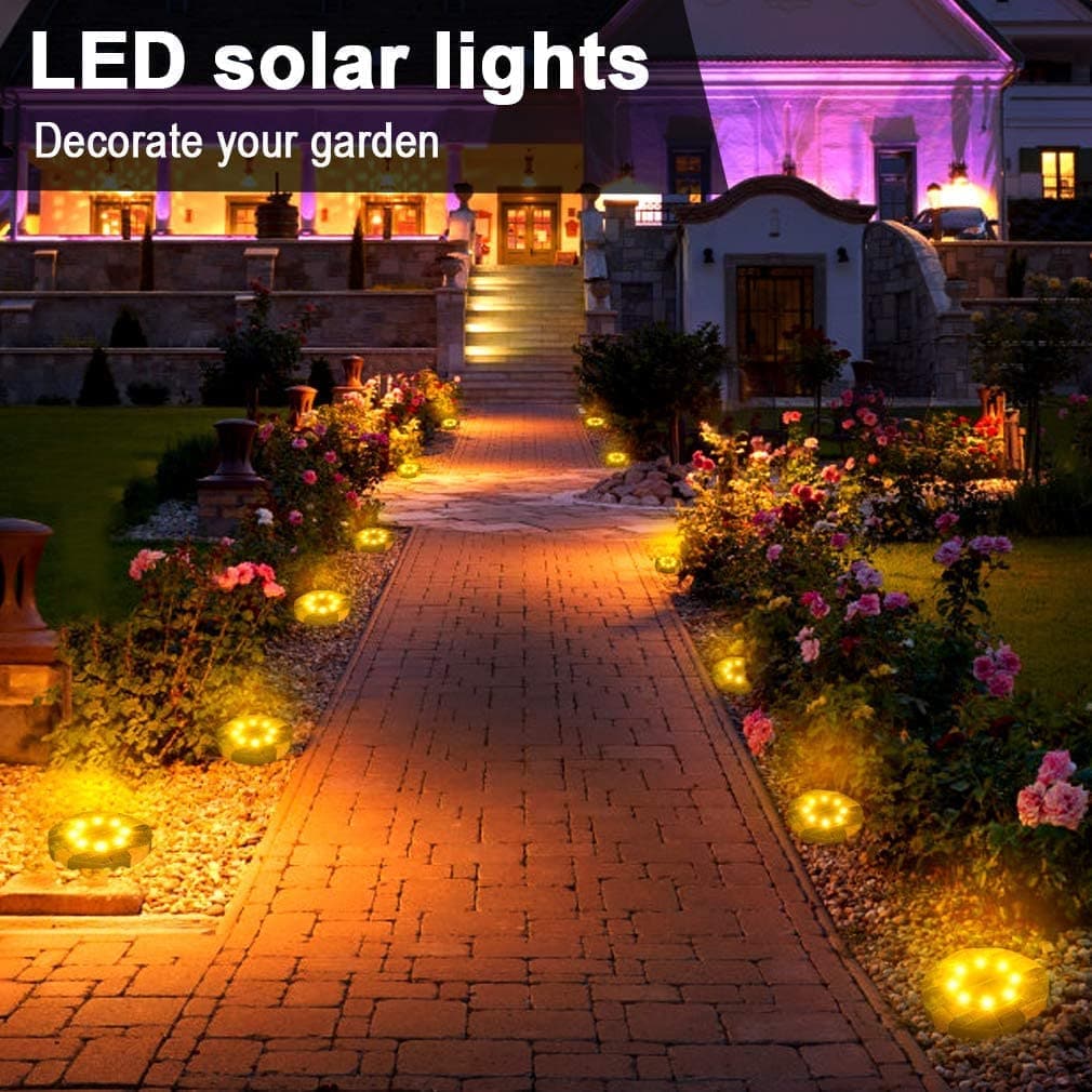 Garden Path Lights Solar Auto Sensor Set Of 8