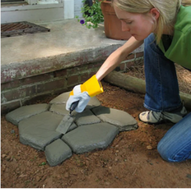 Garden Paving Stencil Reusable ABS Plastic Multiple Shapes
