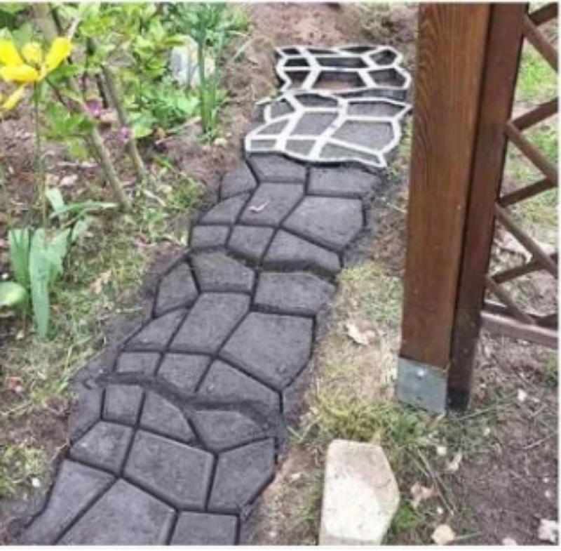 Garden Paving Stencil Reusable ABS Plastic Multiple Shapes