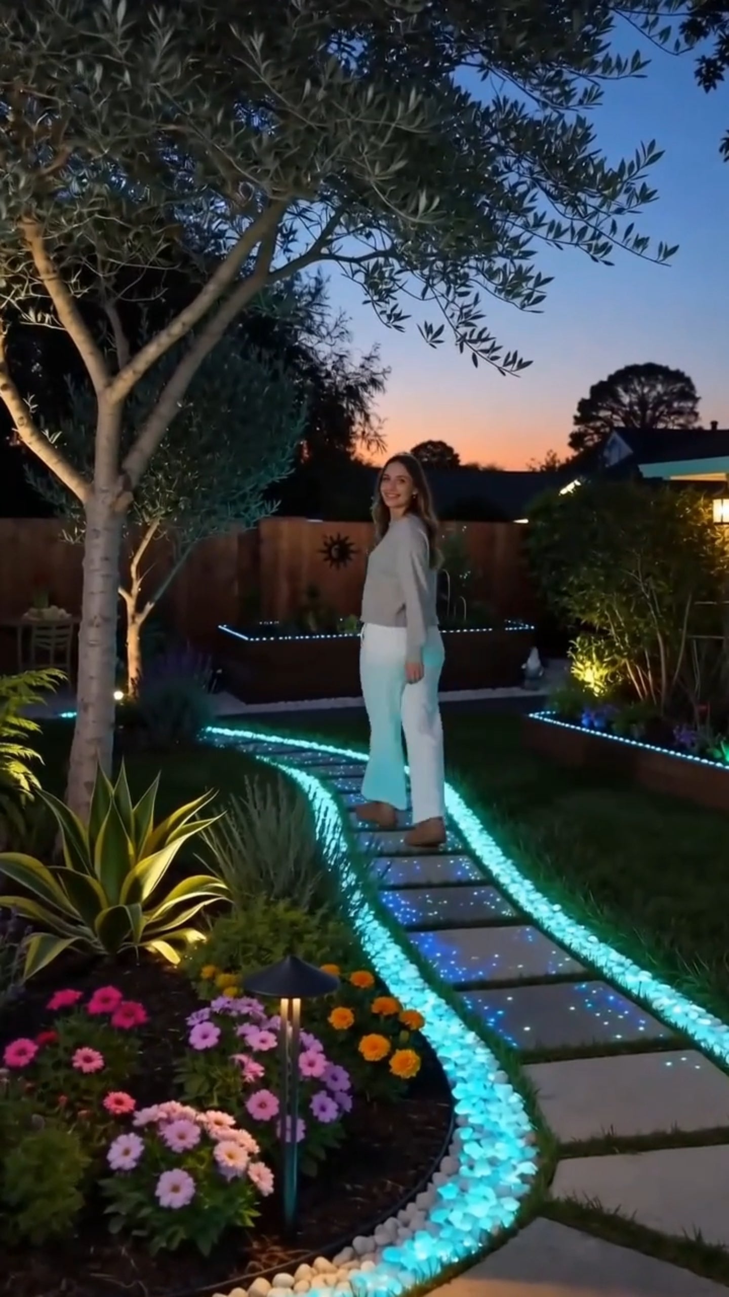 Garden Pebbles Glowing Up To 10 Hours Non-Toxic Resin