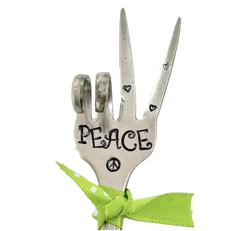 Garden Plant Marker Iron Weatherproof Inscribed Phrases