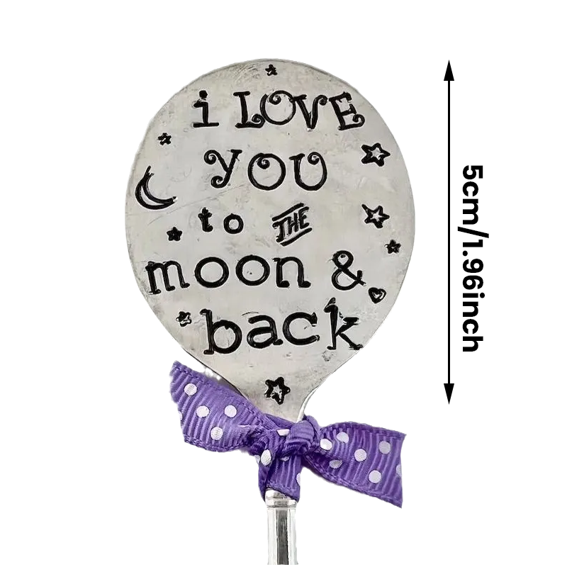 Garden Plant Marker Iron Weatherproof Inscribed Phrases