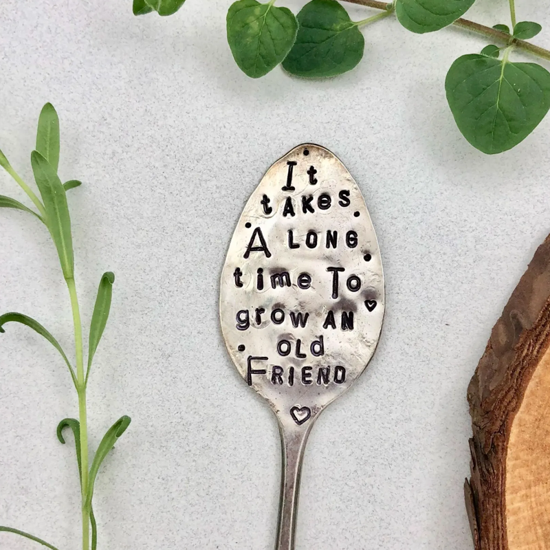 Garden Plant Marker Iron Weatherproof Inscribed Phrases