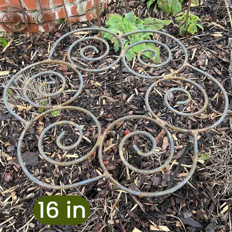 Garden Plant Support Decorative Scrollwork Supports Heavy Blooms