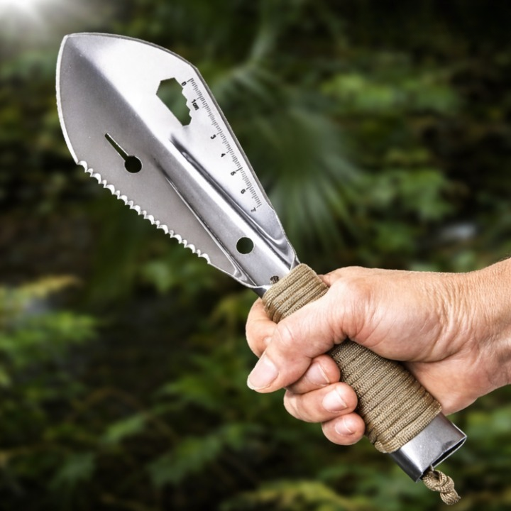 Garden Shovel Tempered Steel Ergonomic Non-Slip Handle