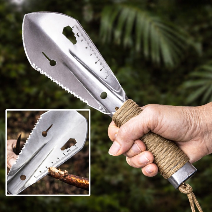Garden Shovel Tempered Steel Ergonomic Non-Slip Handle