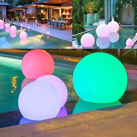 Garden Sphere Light 16-Color Remote Control Weatherproof 16-Hour Battery