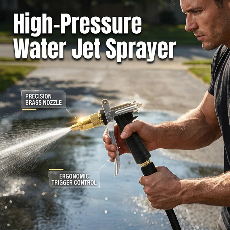 Garden Spray Gun High-Pressure Adjustable Nozzle Ergonomic Pistol Grip