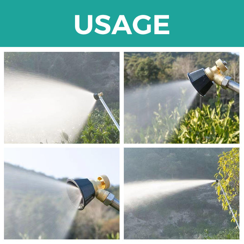 Garden Spray Nozzle Solid Copper Adjustable Mist & Jet