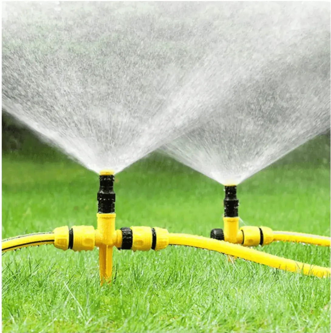 Garden Sprinkler Rotating 360° Adjustable Spray Set of 4