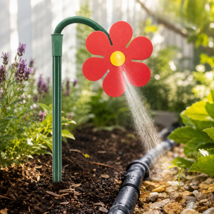 Garden Sprinkler Rotating Daisy Fine Mist